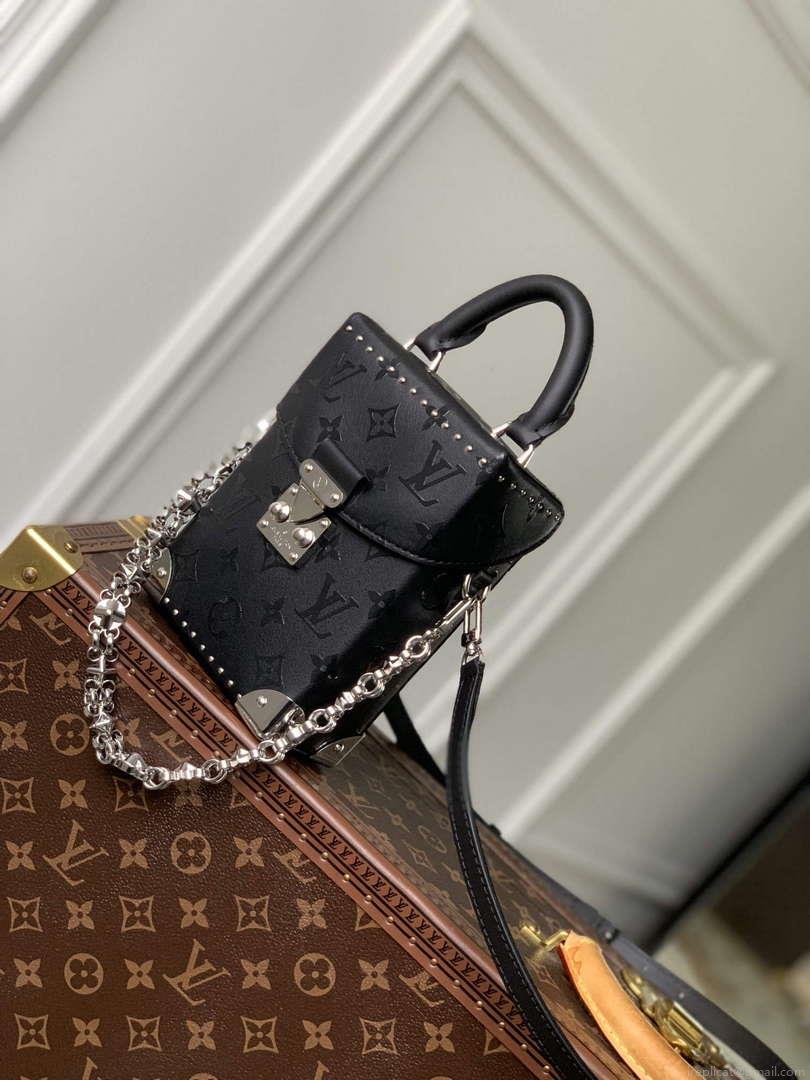 LV M11269 Louis Vuitton Camera Box Handbag Black
