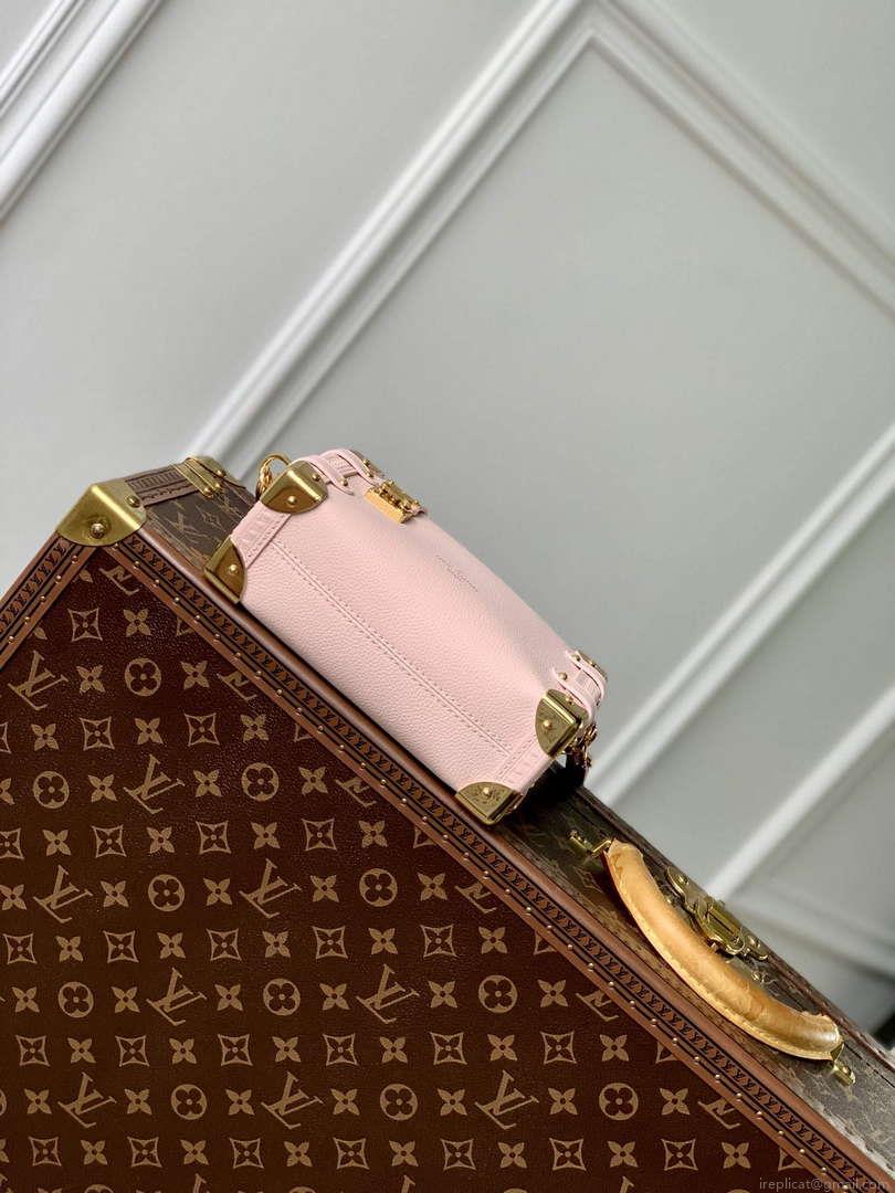 LV M23817 Louis Vuitton Side Trunk PM Handbag Opal Pink