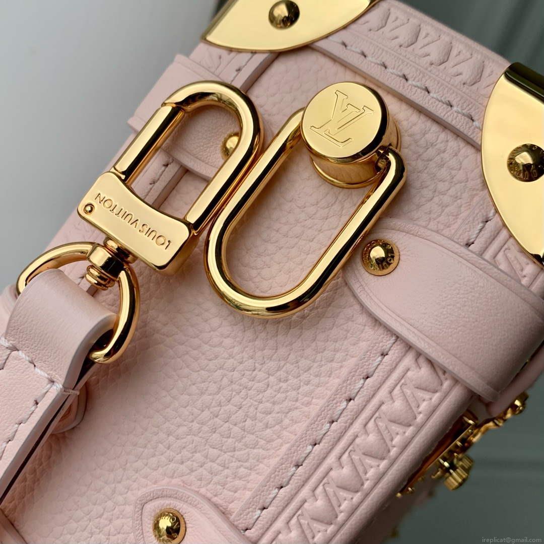 LV M23817 Louis Vuitton Side Trunk PM Handbag Opal Pink
