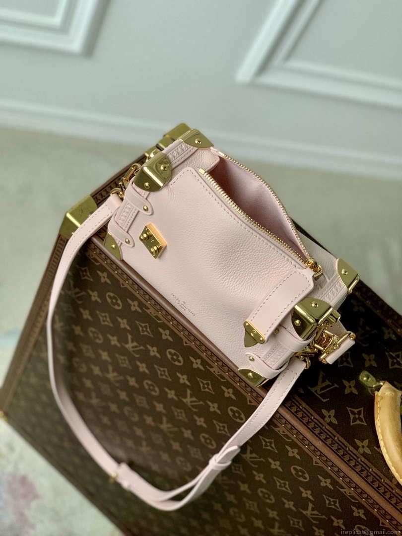 LV M23817 Louis Vuitton Side Trunk PM Handbag Opal Pink