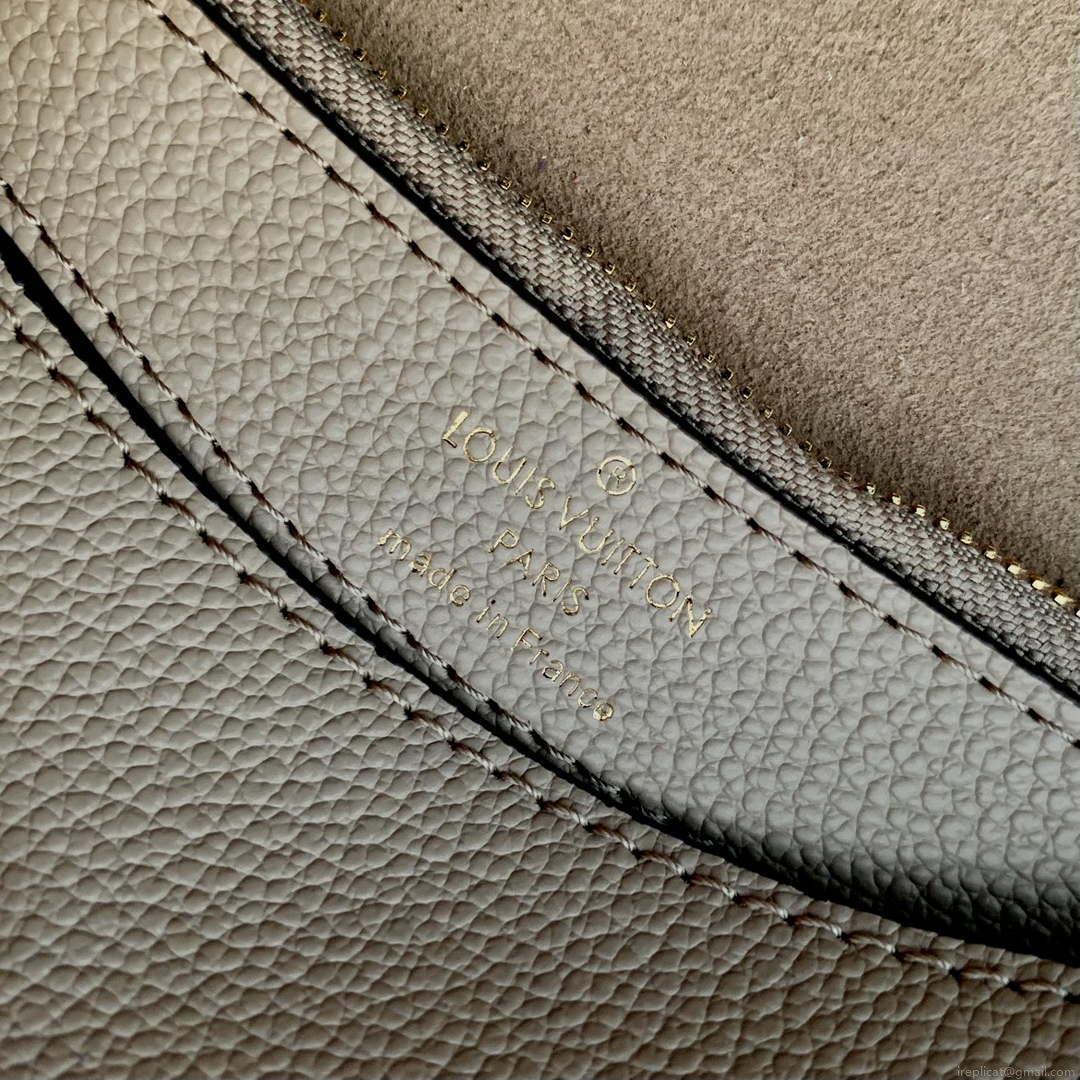 LV M46386 Louis Vuitton Diane Monogram Empreinte Leather Gray with Camel