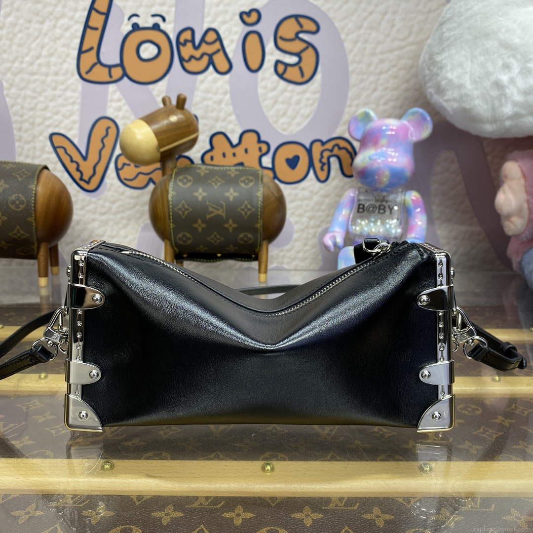 LV M25445 Louis Vuitton Slim Trunk Bag Black