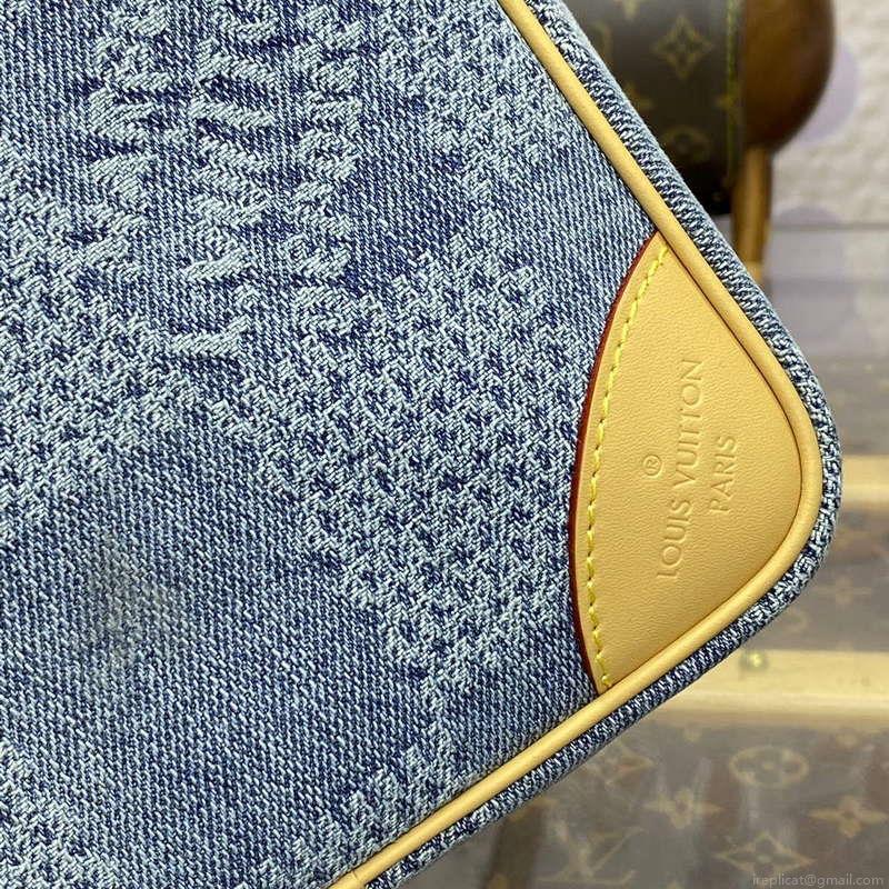 LV N40706 Louis Vuitton Chess Messenger Bag Blue