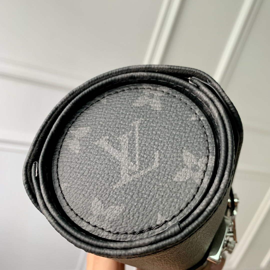 LV M10145 Louis Vuitton Etui Bijoux Jewellery Case Black Monogram coated canvas