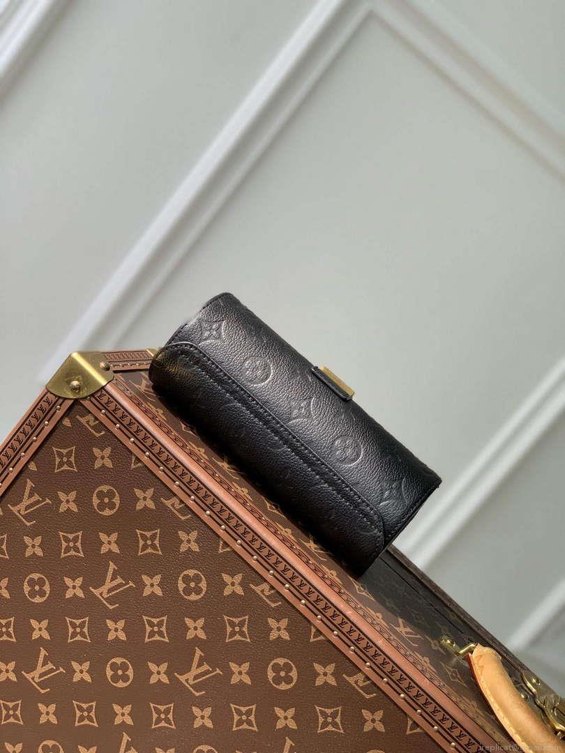 LV M10145 Louis Vuitton Etui Bijoux Jewellery Case Black Leather