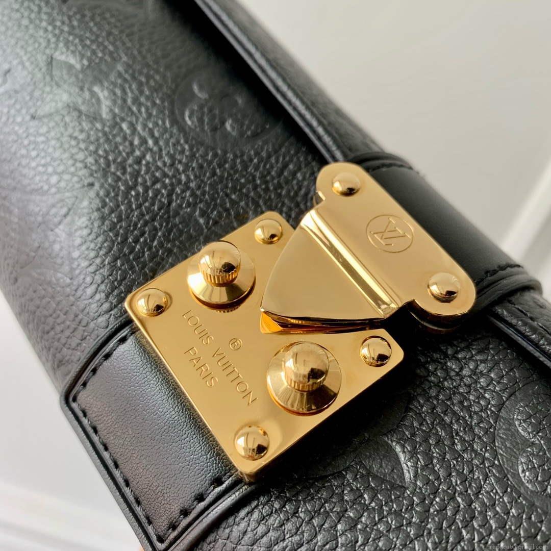 LV M10145 Louis Vuitton Etui Bijoux Jewellery Case Black Leather