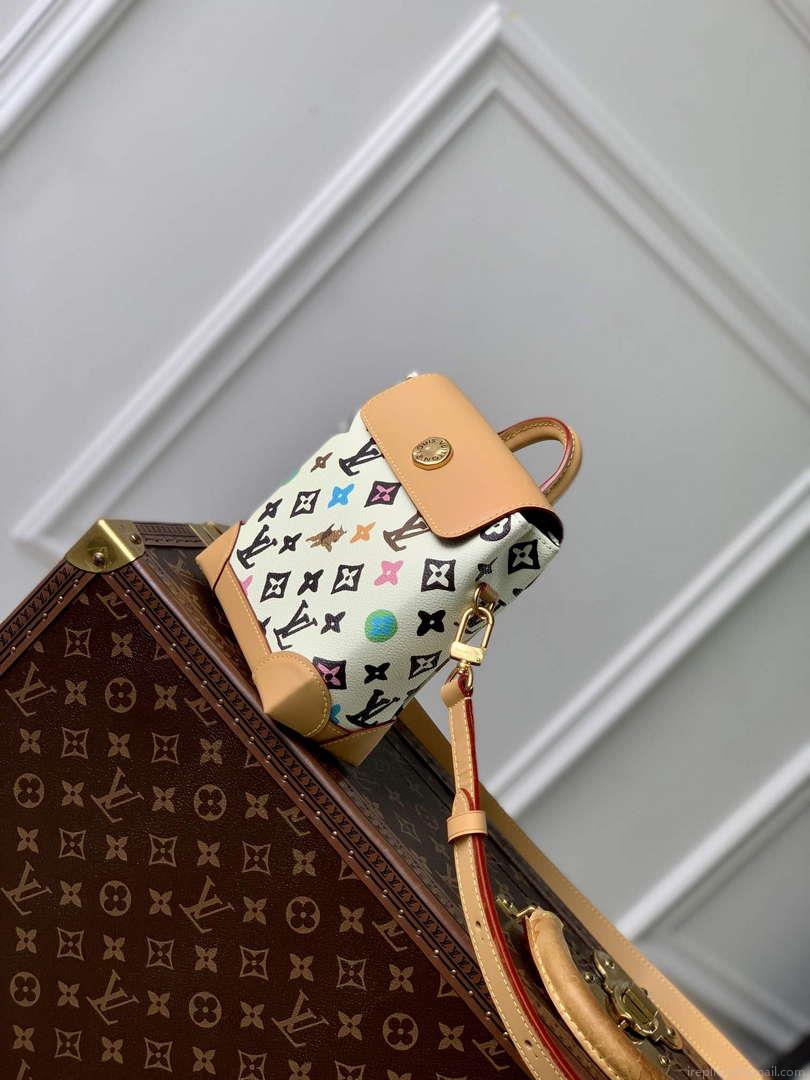 LV M83429 Louis Vuitton Nano Steamer Bag Vanilla