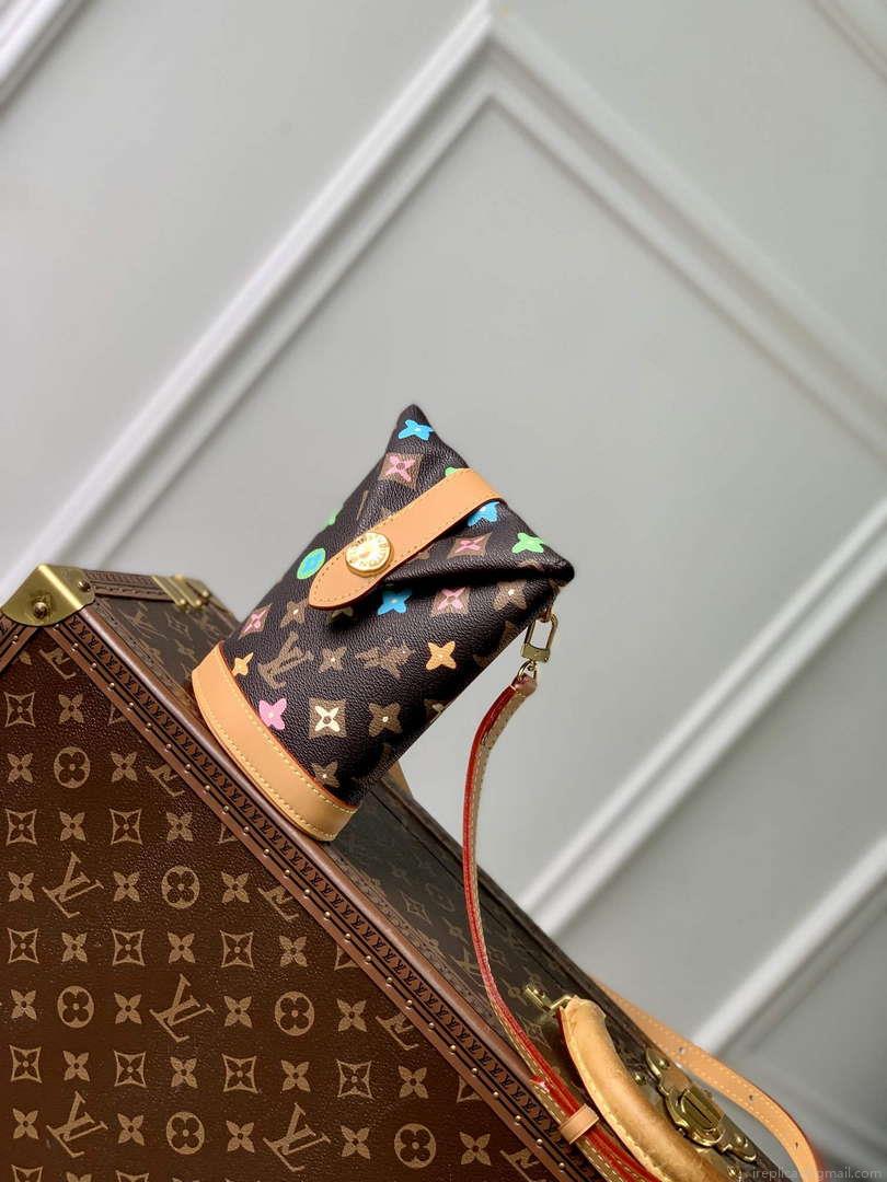 LV M83344 Louis Vuitton Envelope Pouch Bag Chocolate