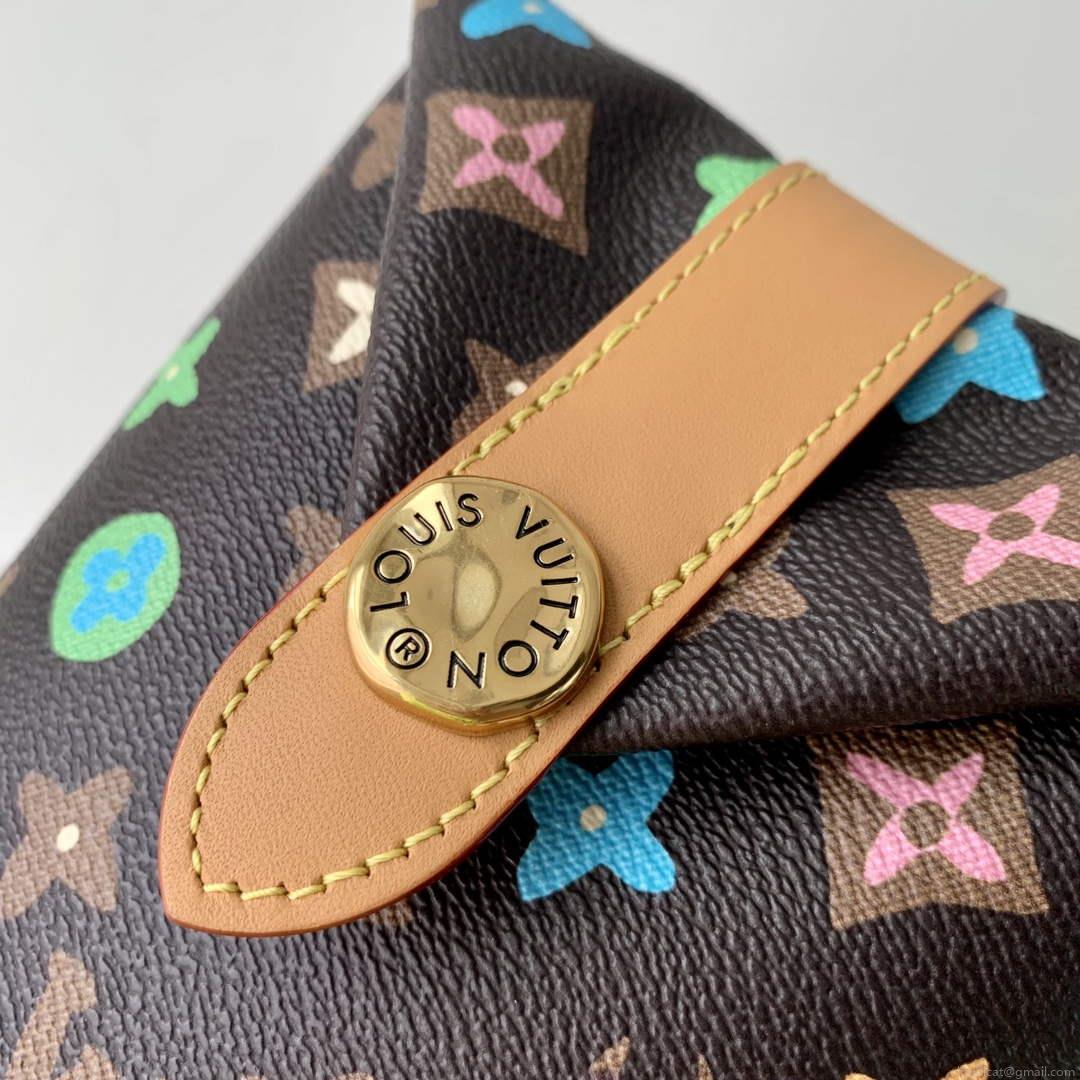 LV M83344 Louis Vuitton Envelope Pouch Bag Chocolate