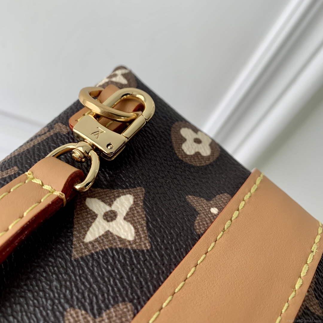 LV M83344 Louis Vuitton Envelope Pouch Bag Chocolate