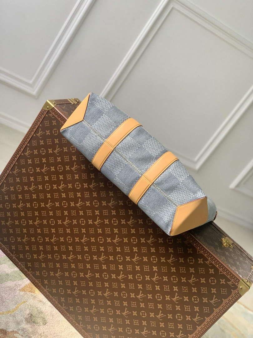 LV N40702 Louis Vuitton Weekend Tote Bag Blue