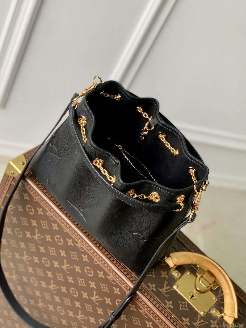 LV M47209 Louis Vuitton LV Bundle Bag Monogram Empreinte Leather Black