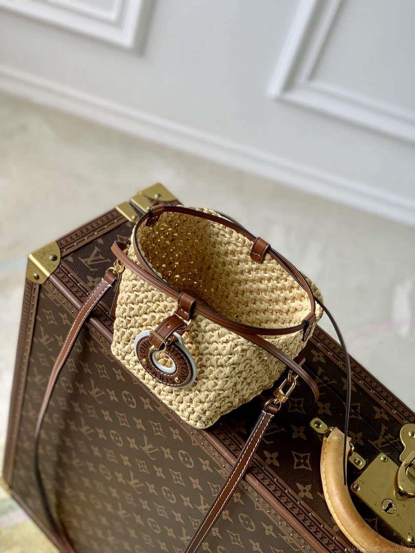 LV M83521 Louis Vuitton Noé Purse Bag Natural / Tan