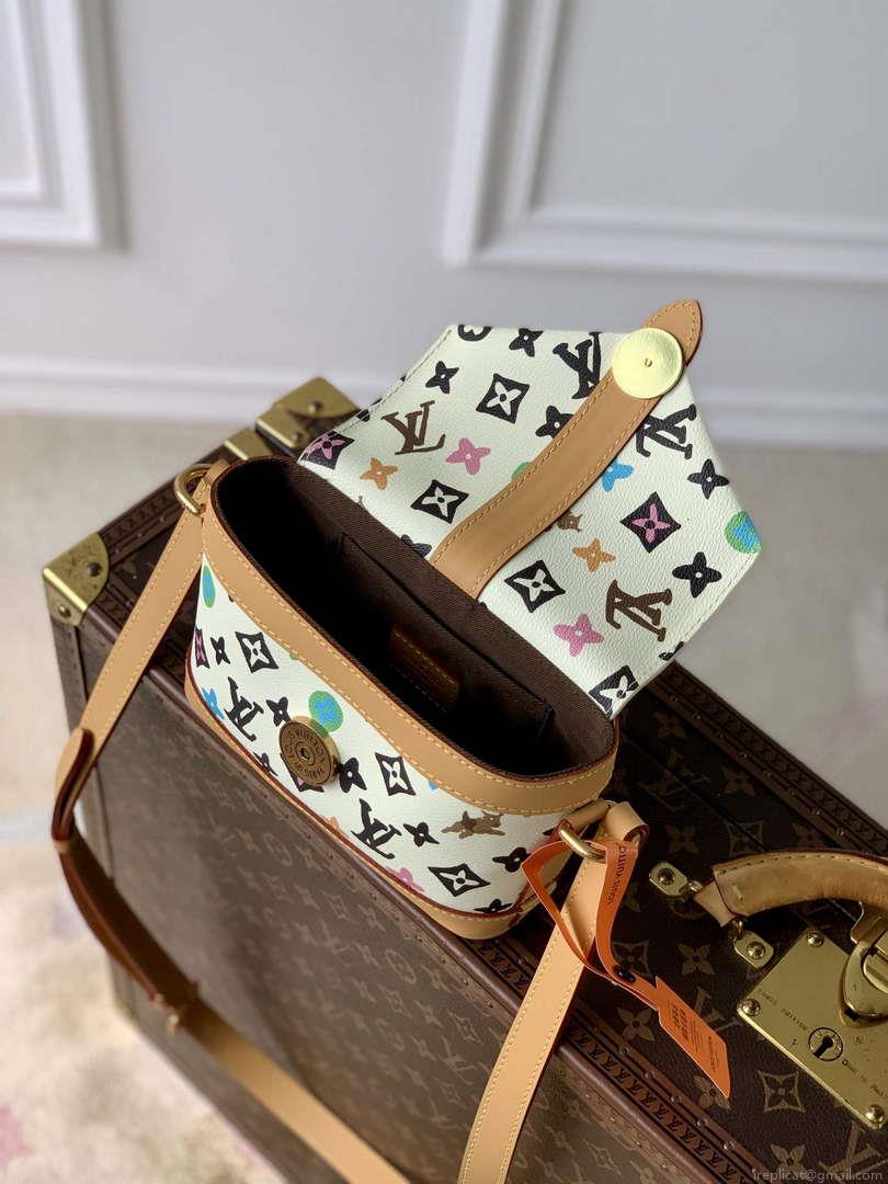 LV M83346 Louis Vuitton Envelope Wearable Wallet Bag Vanilla