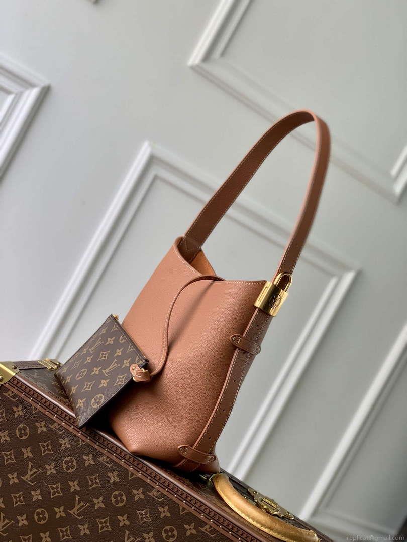 LV M25354 Louis Vuitton Low Key Hobo PM Bag Cognac