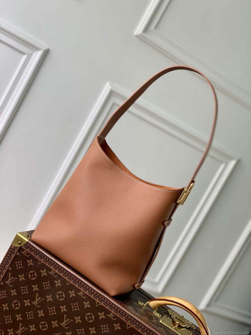 LV M25354 Louis Vuitton Low Key Hobo PM Bag Cognac