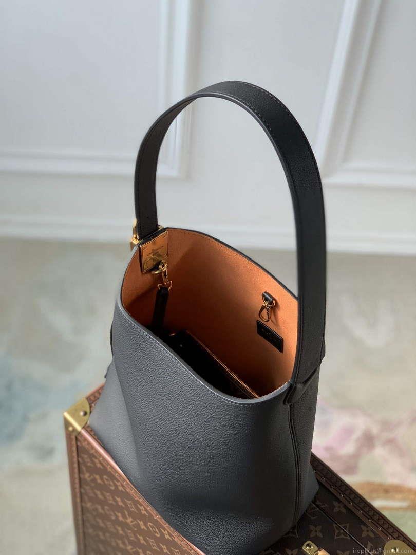 LV M25352 Louis Vuitton Low Key Hobo PM Bag Black