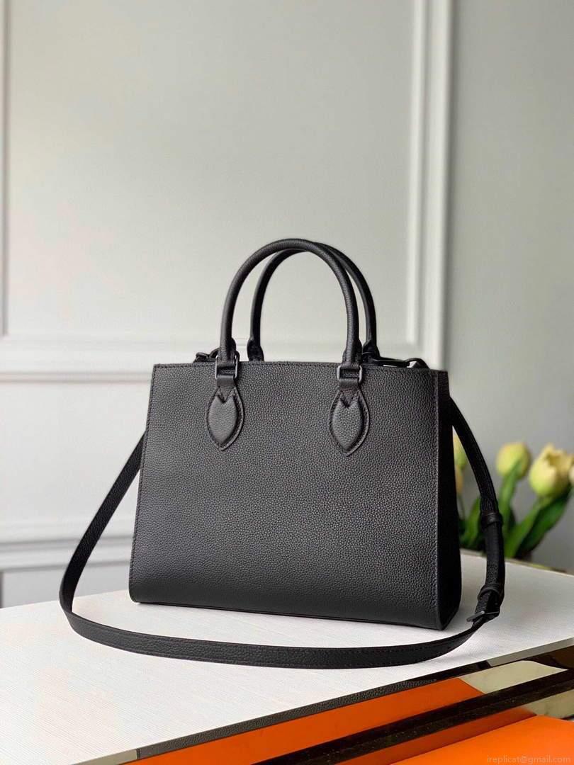 LV M55845 Louis Vuitton Lockme Tote PM Leathers Bag M55846 Black