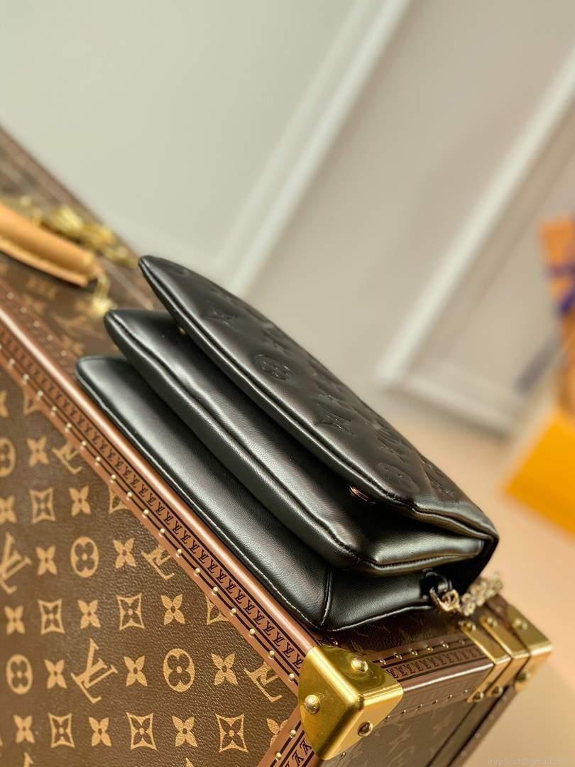 LV M80742 Louis Vuitton Pochette Coussin Other Leather Bag Black