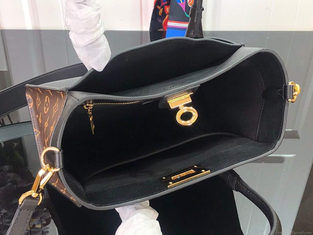 LV M57728 Louis Vuitton On My Side Tote Bag Black