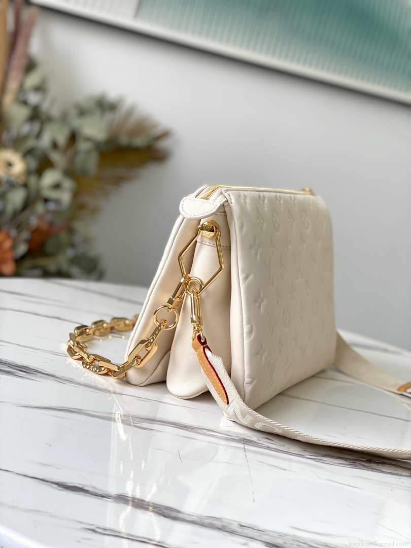 LV M57793 Louis Vuitton Coussin PM Bag M57790 Cream