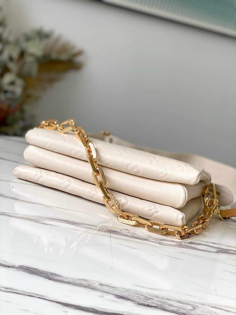LV M57793 Louis Vuitton Coussin PM Bag M57790 Cream
