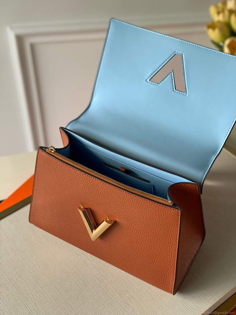 LV M57897 Louis Vuitton Twist One Handle PM Bag M57214 Brown