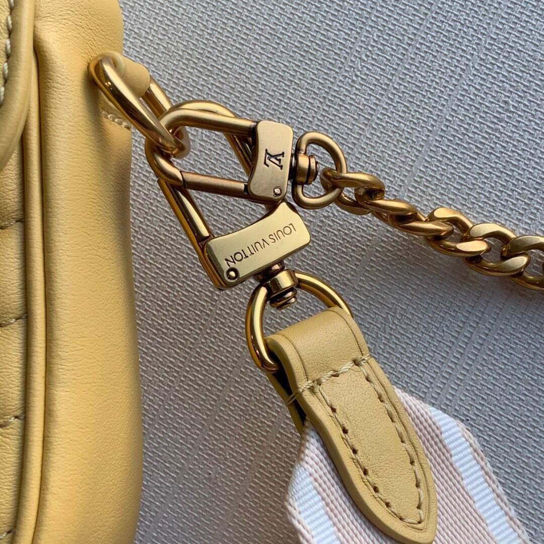 LV M57942 Louis Vuitton New Wave Multi Pochette Bag M56468 Yellow