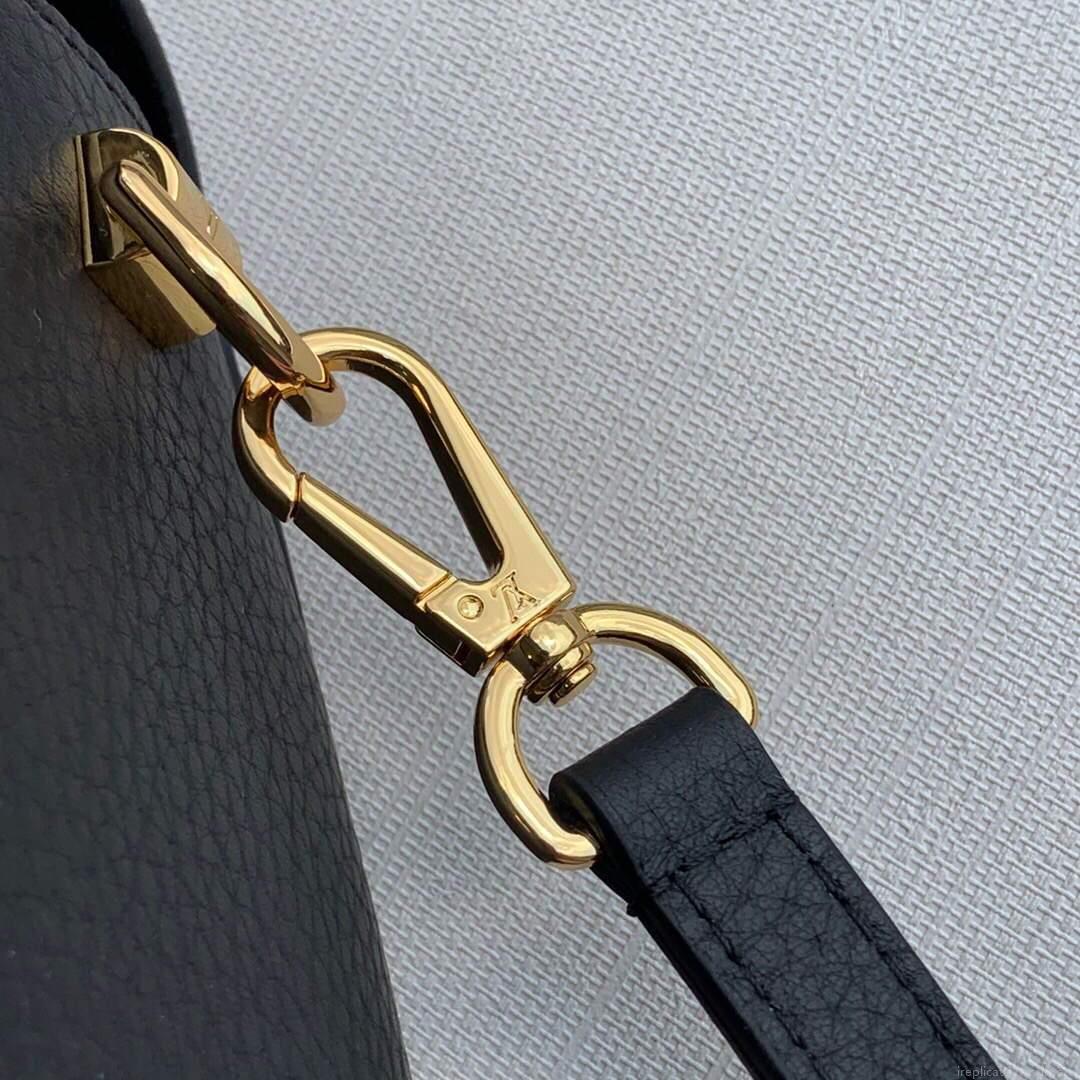 LV M58571 Louis Vuitton Twist PM Leathers Handbag Black