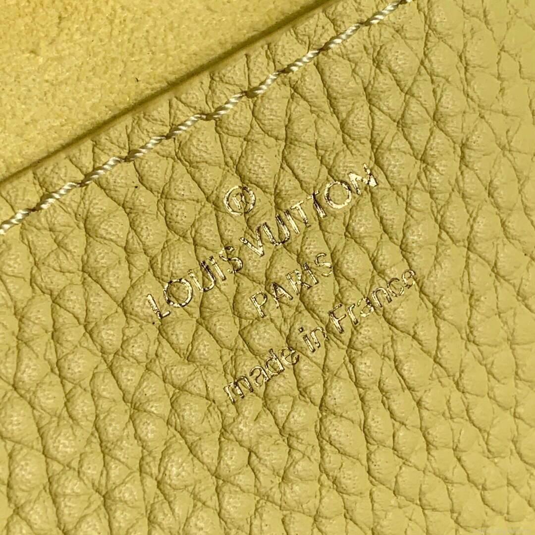 LV M58571 Louis Vuitton Twist PM Leathers Handbag Ginger Yellow