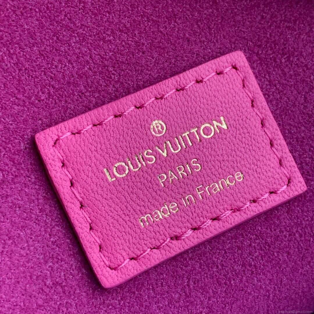 LV M58626 Louis Vuitton Coussin PM Lambskin Bag Rose Red