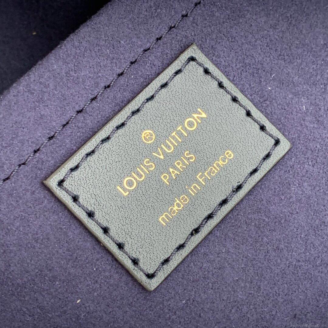 LV M59611 Louis Vuitton Square Denim Leather Bag