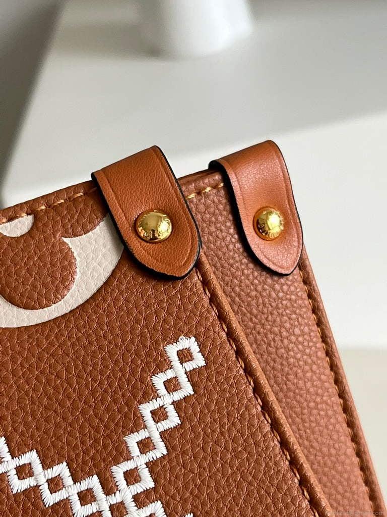 Louis Vuitton M46015 LV M46016 Onthego MM Monogram Arizona Brown
