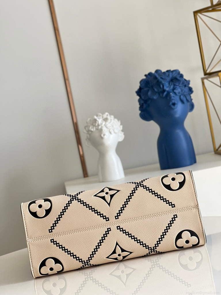 Louis Vuitton M46016 LV M46015 Onthego MM Monogram Crame