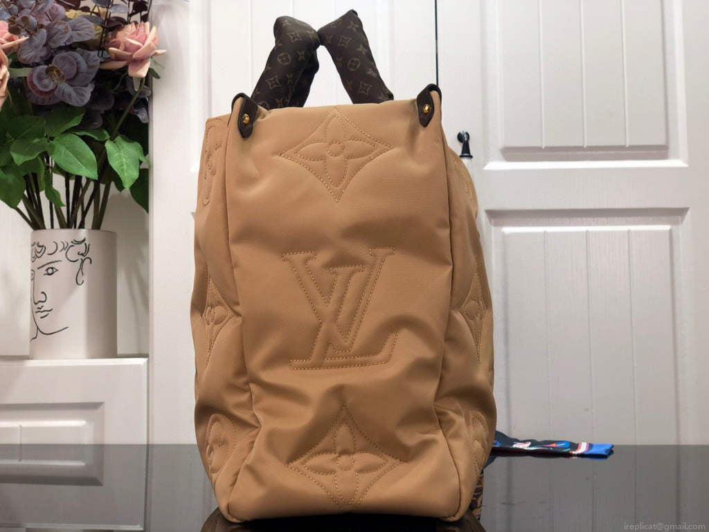 Louis Vuitton M59007 LV M59005 Onthego GM Bag Beige