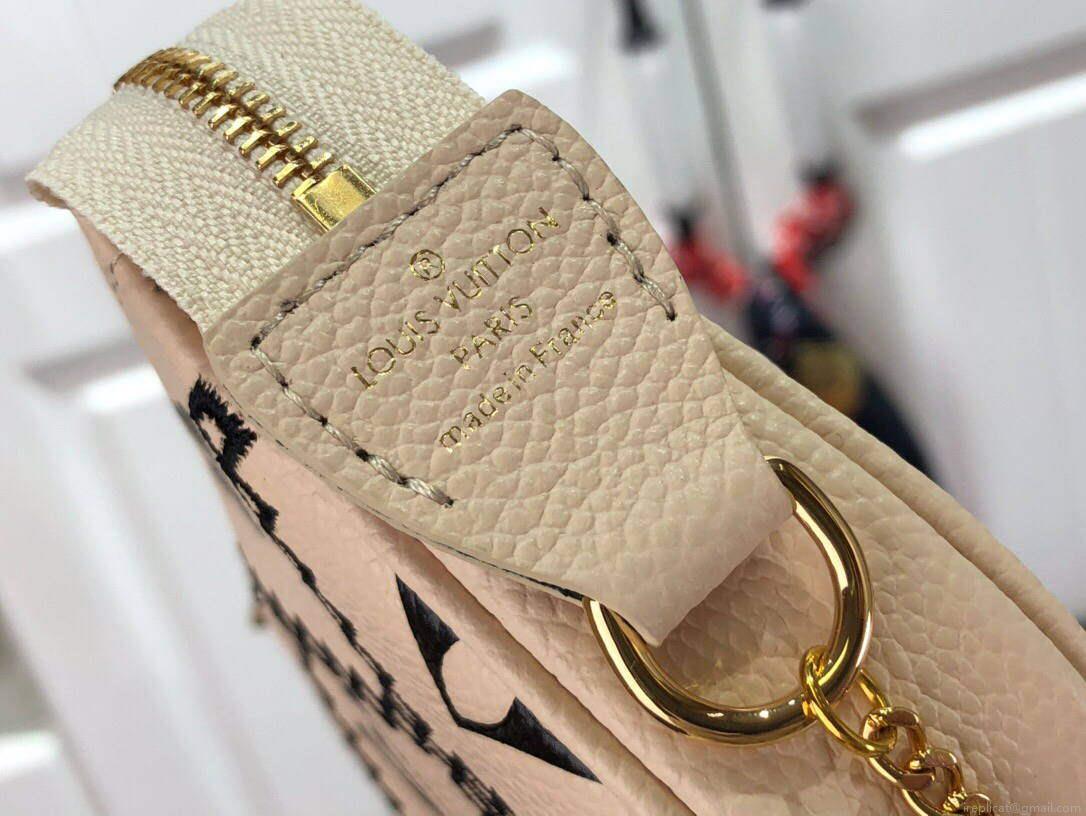 LV M81140 Louis Vuitton Mini Pochette Accessoires Bag Beige