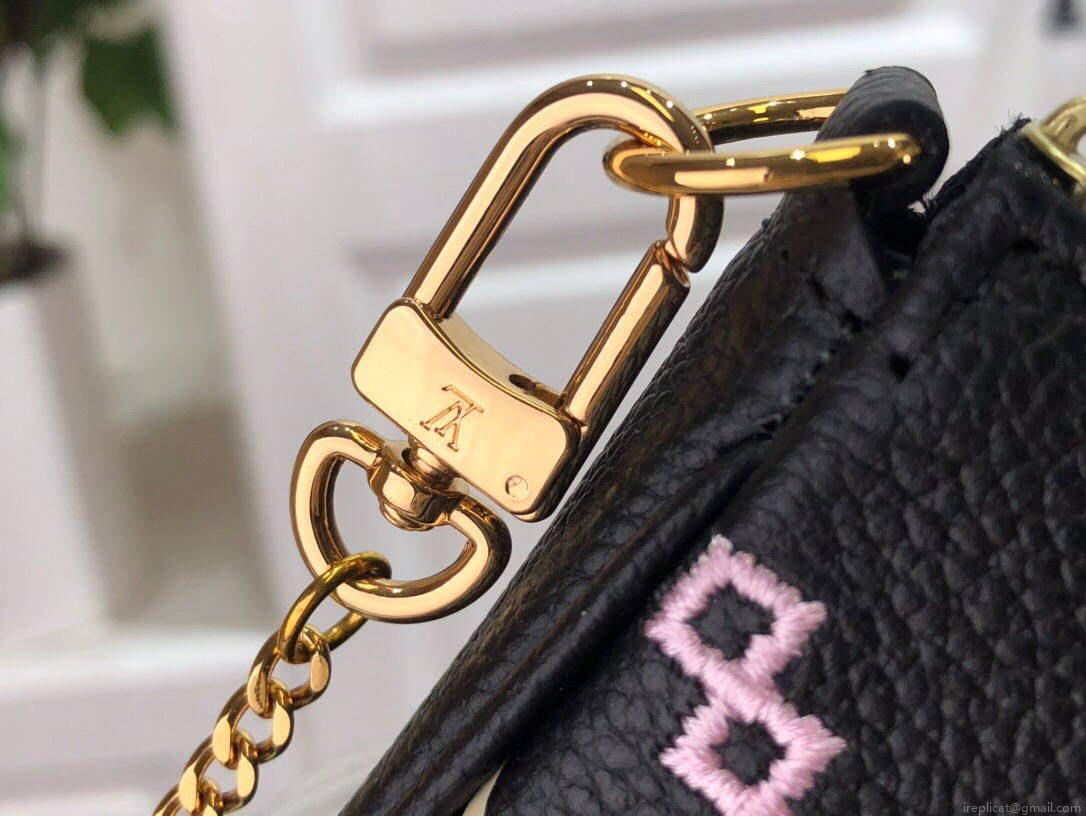 LV M81140 Louis Vuitton Mini Pochette Accessoires Bag Black