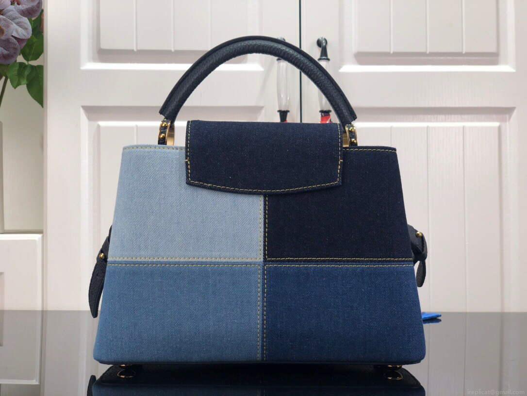 LV M59269 Louis Vuitton Capucines BB Handbag Blue