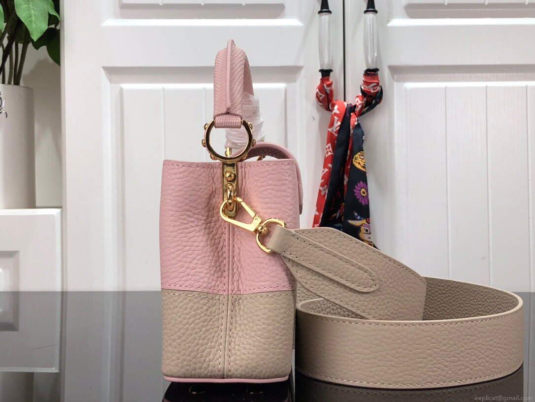 LV M59268 Louis Vuitton Capucines Mini Handbag M59269 Rose