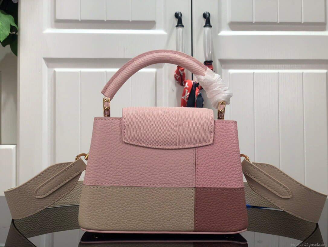 LV M59268 Louis Vuitton Capucines Mini Handbag M59269 Rose