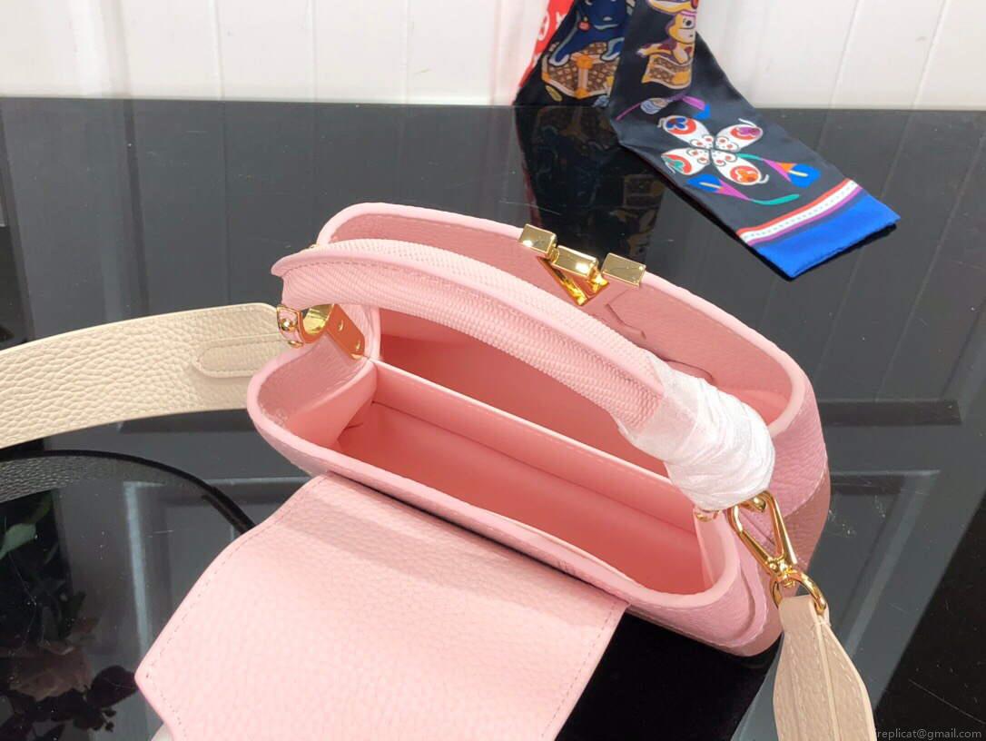 LV M59268 Louis Vuitton Capucines Mini Handbag M59269 Rose