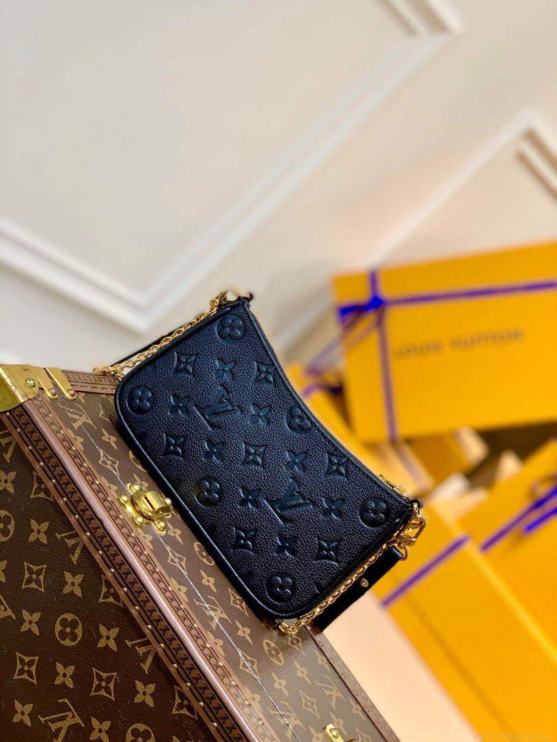 LV M80349 Louis Vuitton Easy Pouch On Strap Black M81066