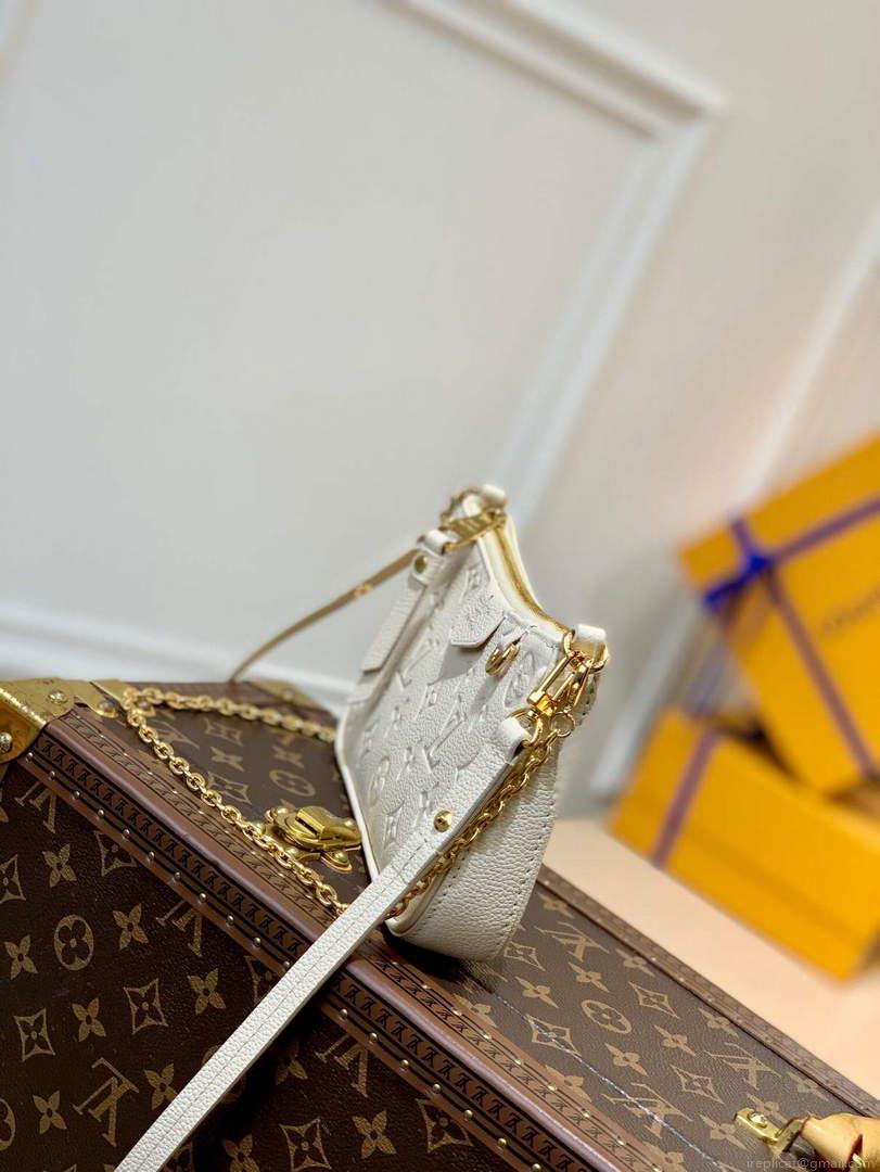 LV M81066 Louis Vuitton Easy Pouch On Strap Crème White M80349