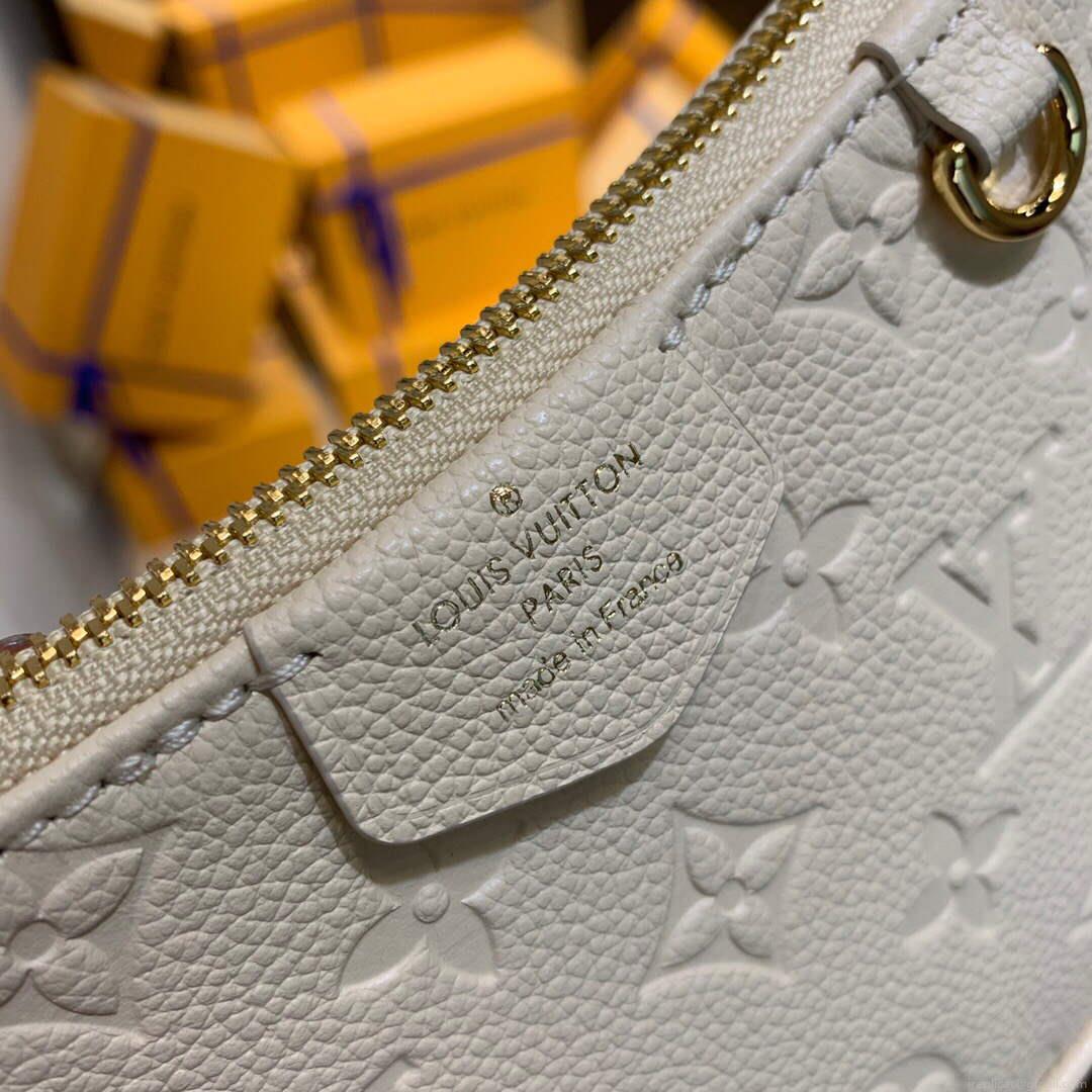 LV M81066 Louis Vuitton Easy Pouch On Strap Crème White M80349
