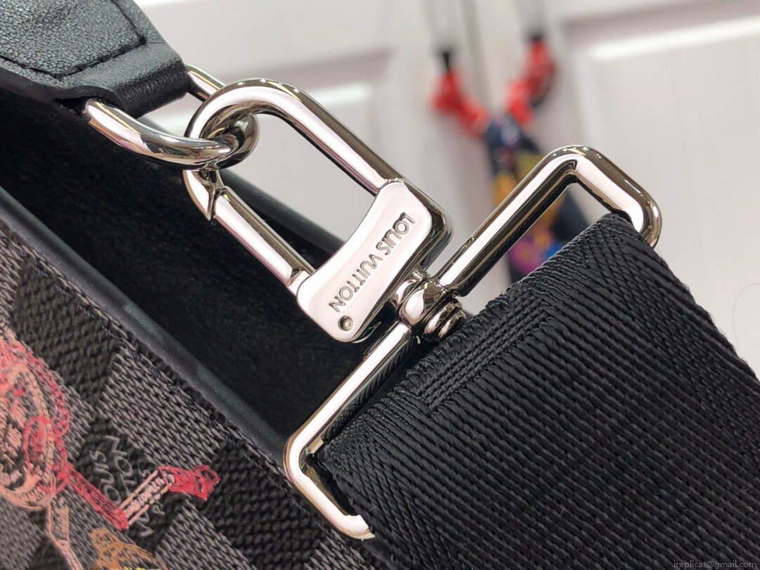 LV N64608 Louis Vuitton Gaston Wearable Wallet Black
