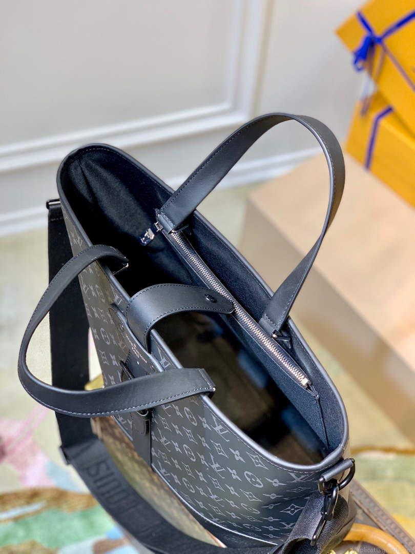 LV M45914 Louis Vuitton Saumur Tote Black