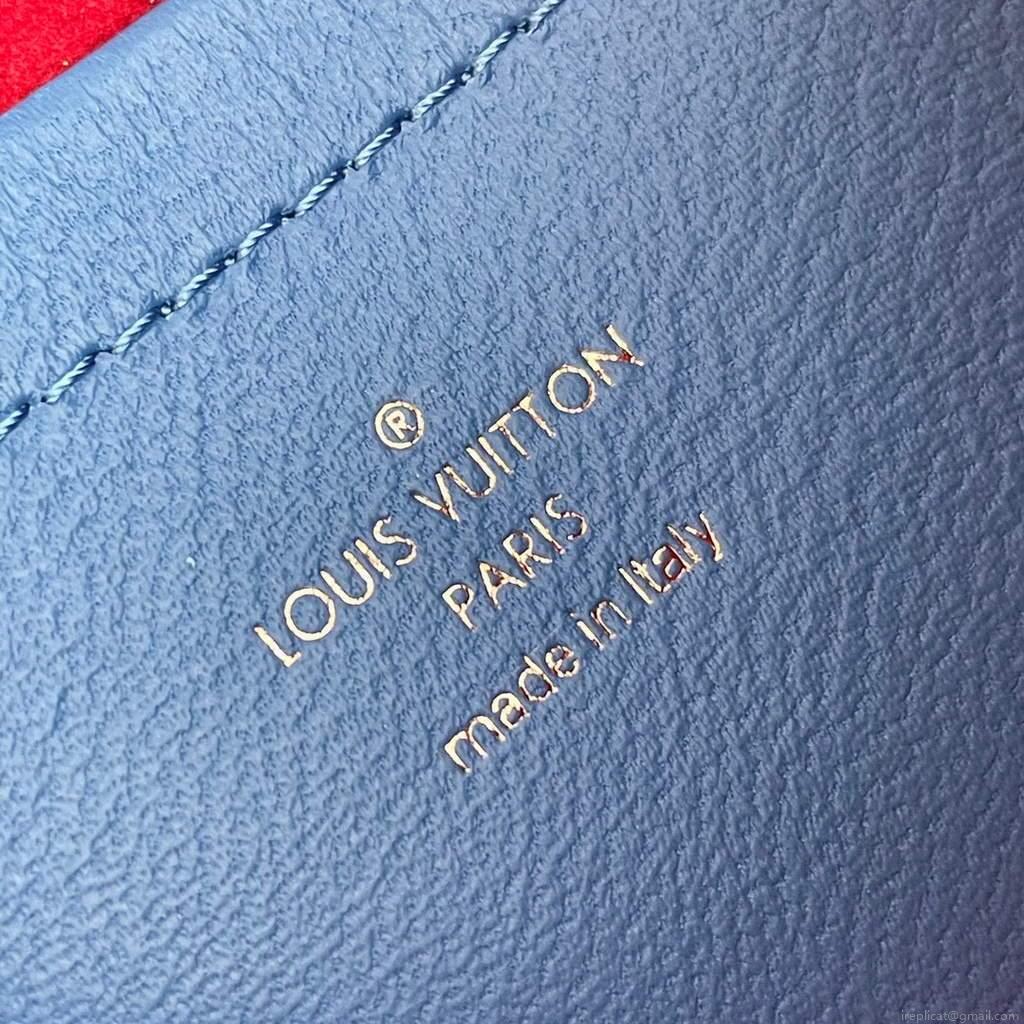 Louis Vuitton M80744 Pochette Coussin LV M80745 Blue and Red