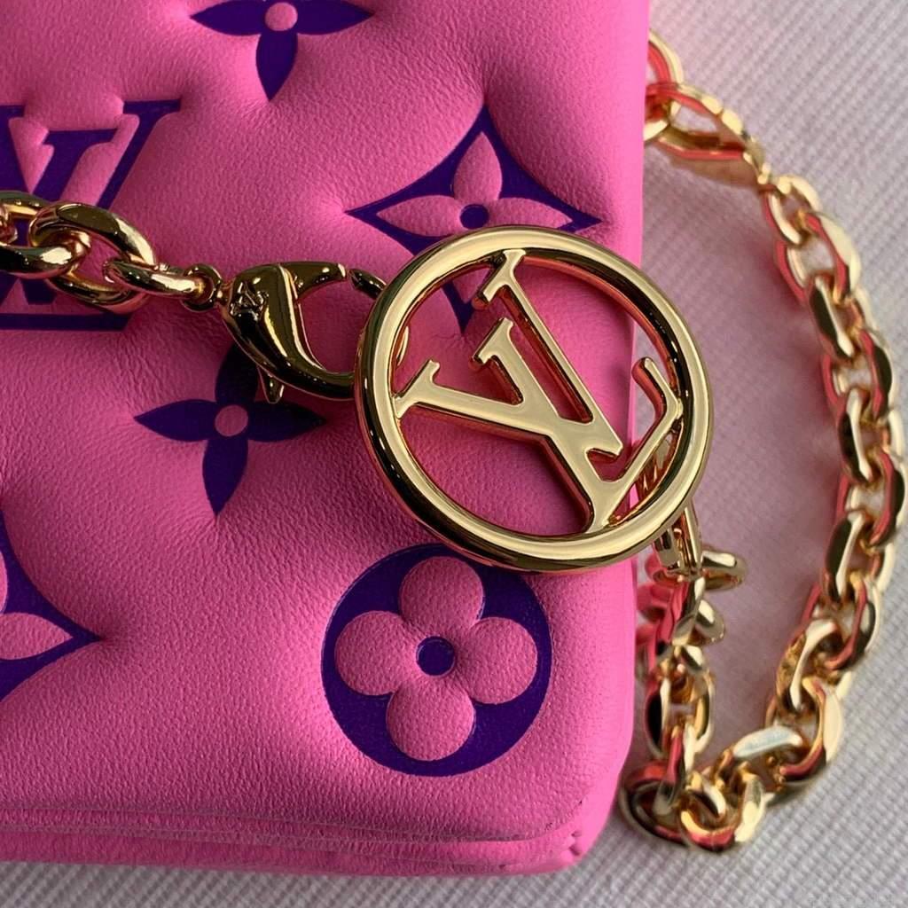 Louis Vuitton M80745 Pochette Coussin LV M80742 Pink Purple