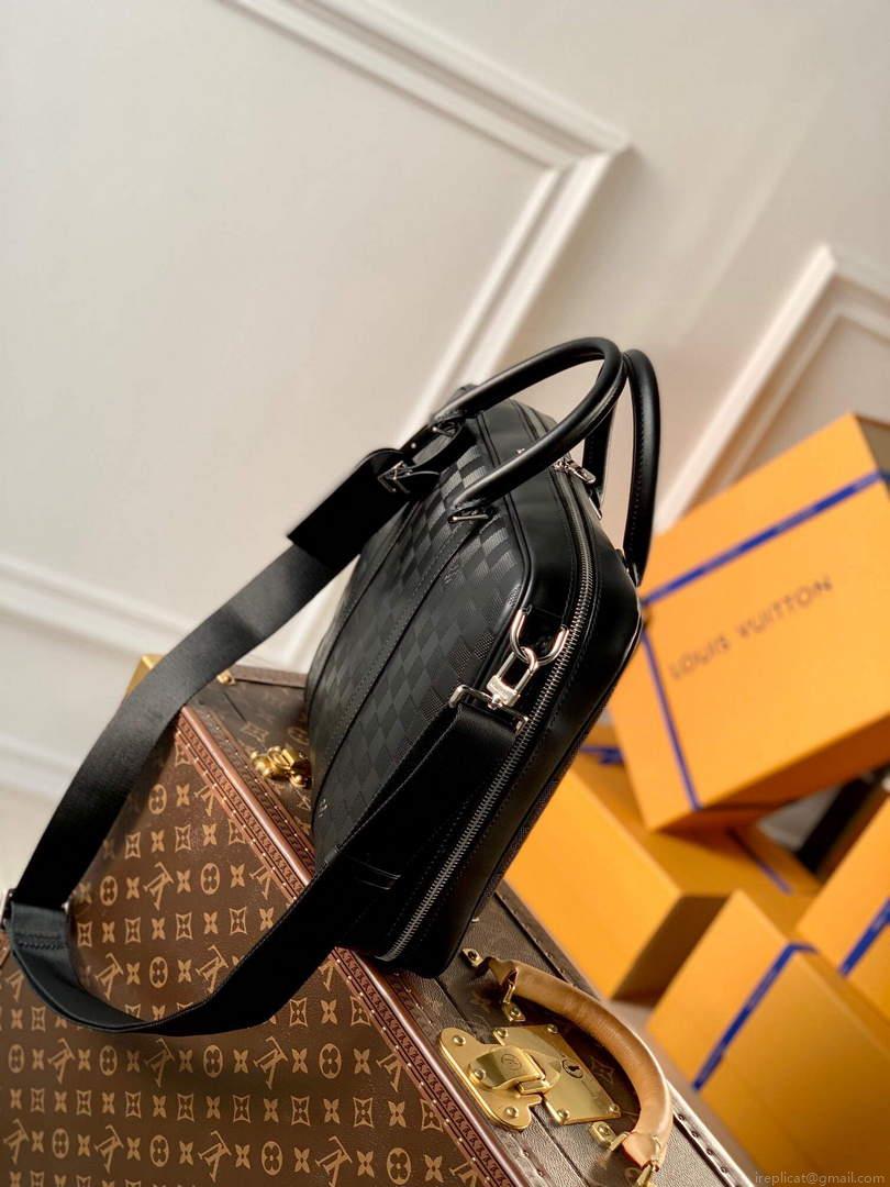 LV N45288 Louis Vuitton Sirius Briefcase Bag Black