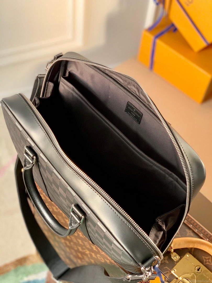 LV N45288 Louis Vuitton Sirius Briefcase Bag Black